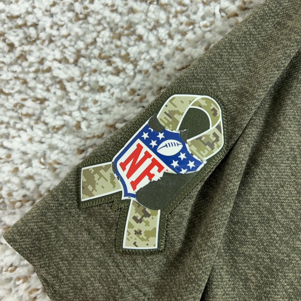 Minnesota Vikings Shirt Mens XL Green NFL Football Nike Henley Salute Service - Picture 4 of 11